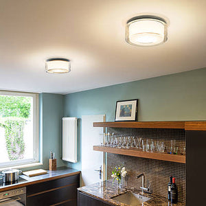 Serien - CURLING Ceiling M plafondlamp glas helder cilindrisch - KOOT