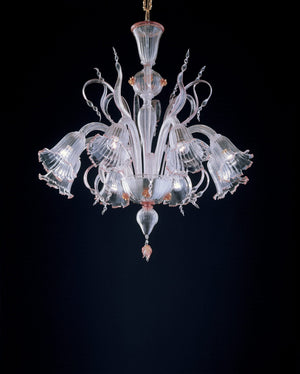 De Majo - 7056 K8 Kroonluchter mat zilver - KOOT