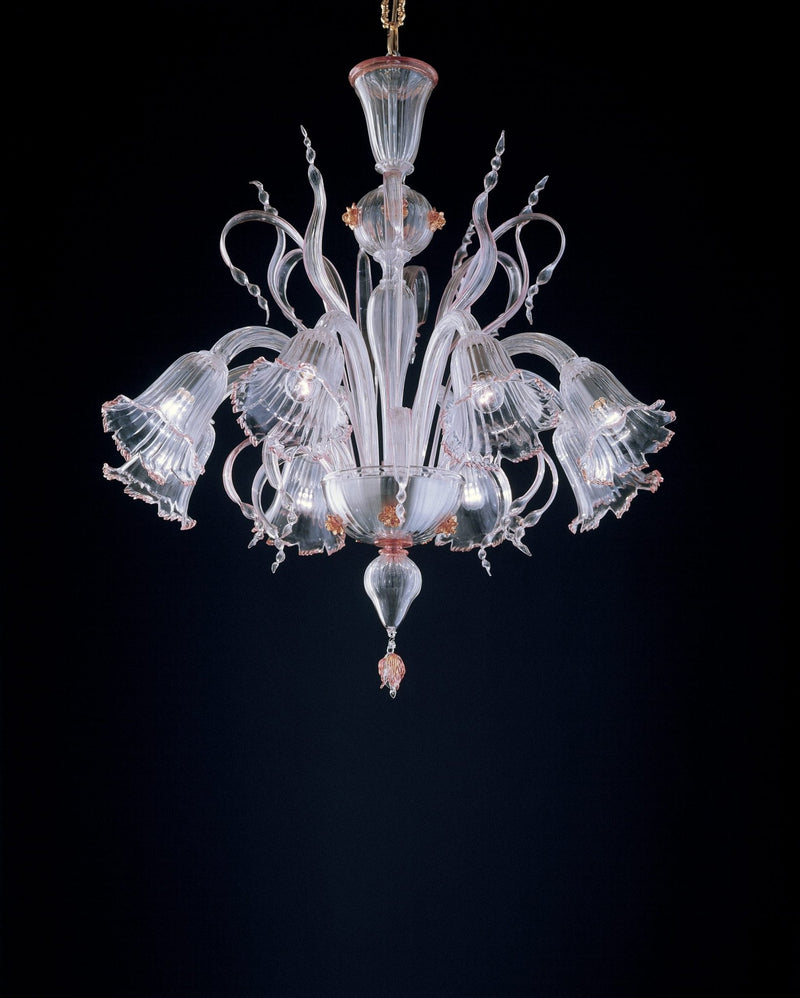 De Majo - 7056 K8 Kroonluchter mat zilver - KOOT