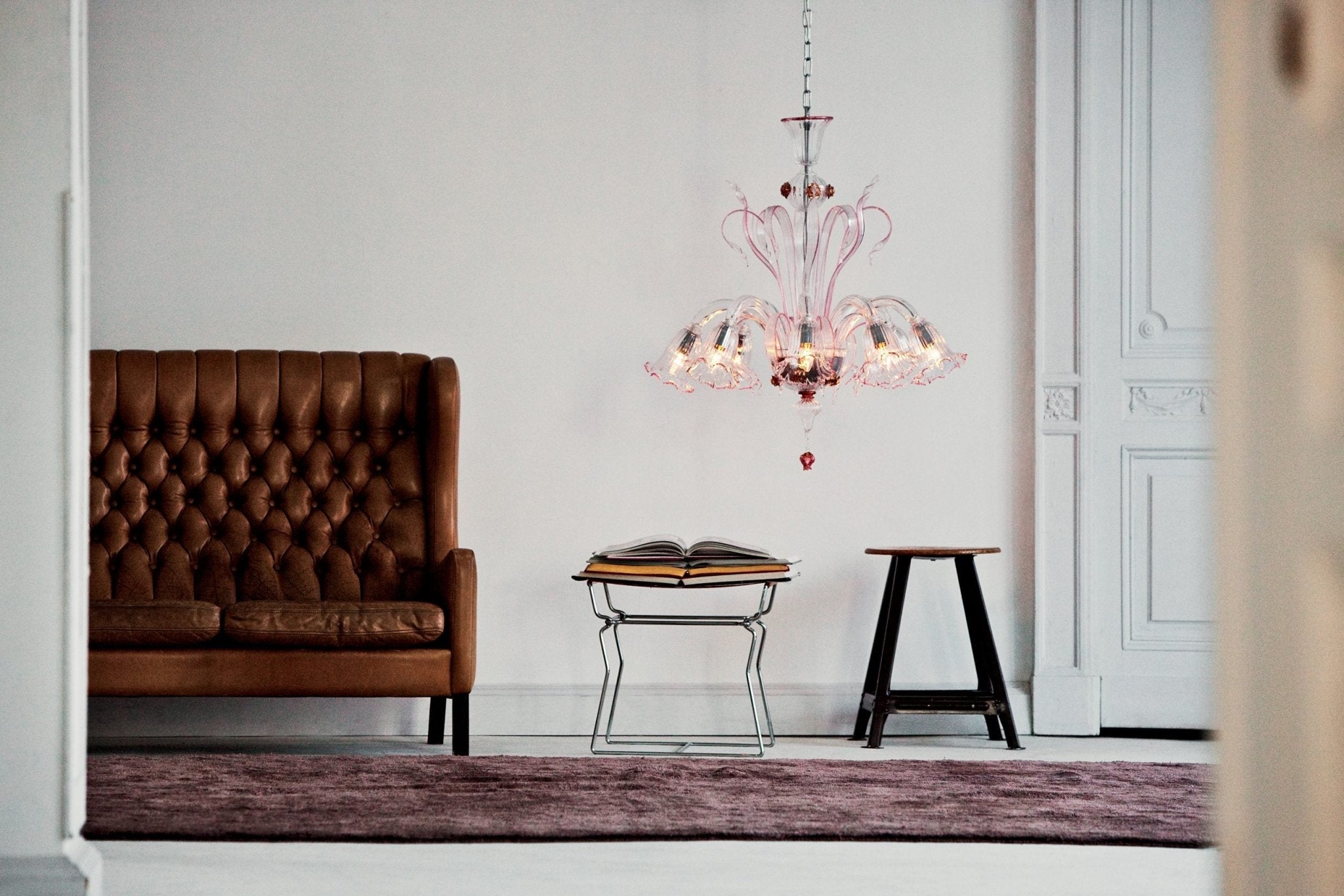 De Majo - 7056 K8 Kroonluchter mat zilver - KOOT