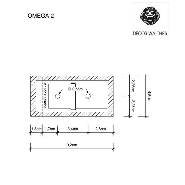Decor Walther - Omega 2 Wandlamp - KOOT
