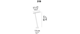 Oluce - Amanita 319 vloerlamp - KOOT