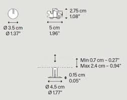 Lodes - Accessoires Inbouw Micro rozet Mat zwart - KOOT