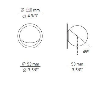 Estiluz - Alfi A-3740A1R Wandlamp - KOOT