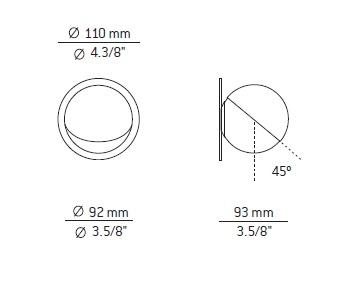 Estiluz - Alfi A-3740A1R Wandlamp - KOOT