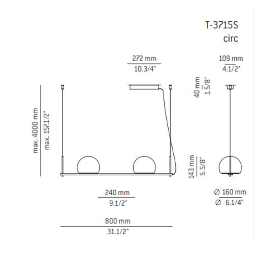 Estiluz - Circ T-3715S hanglamp - KOOT