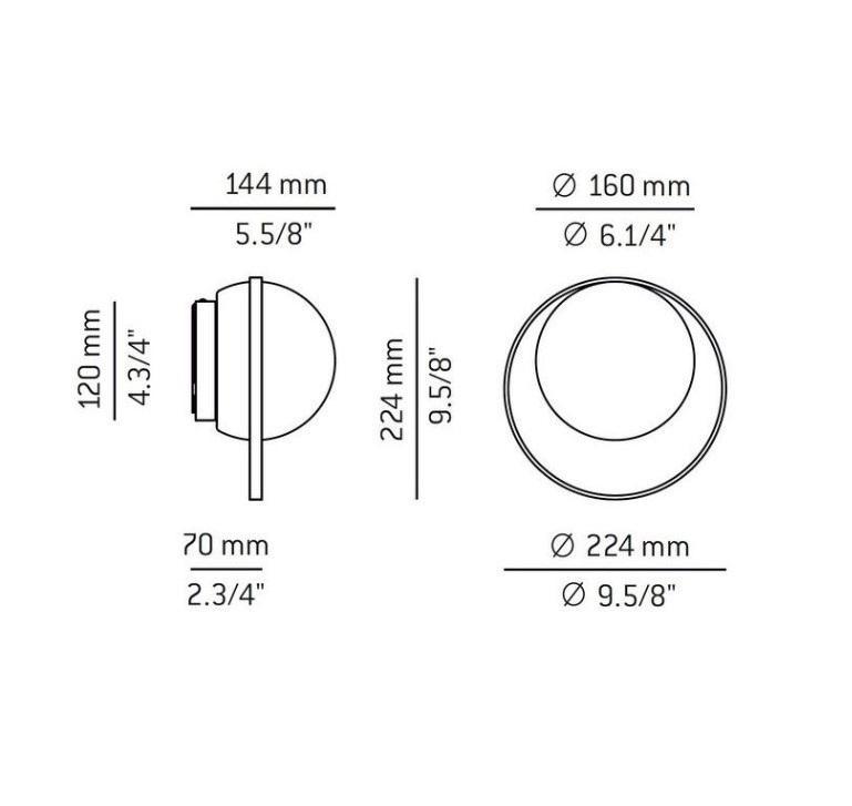 Estiluz - Circ T-3722X Outdoor wandlamp - KOOT