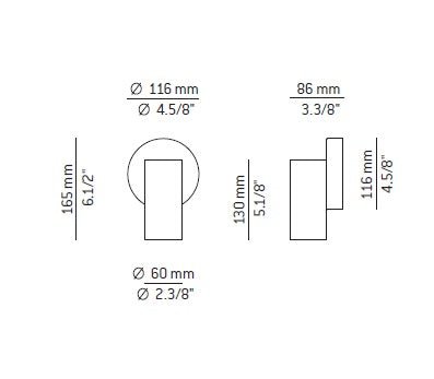 Estiluz - Cyls A-3900 wandlamp - KOOT