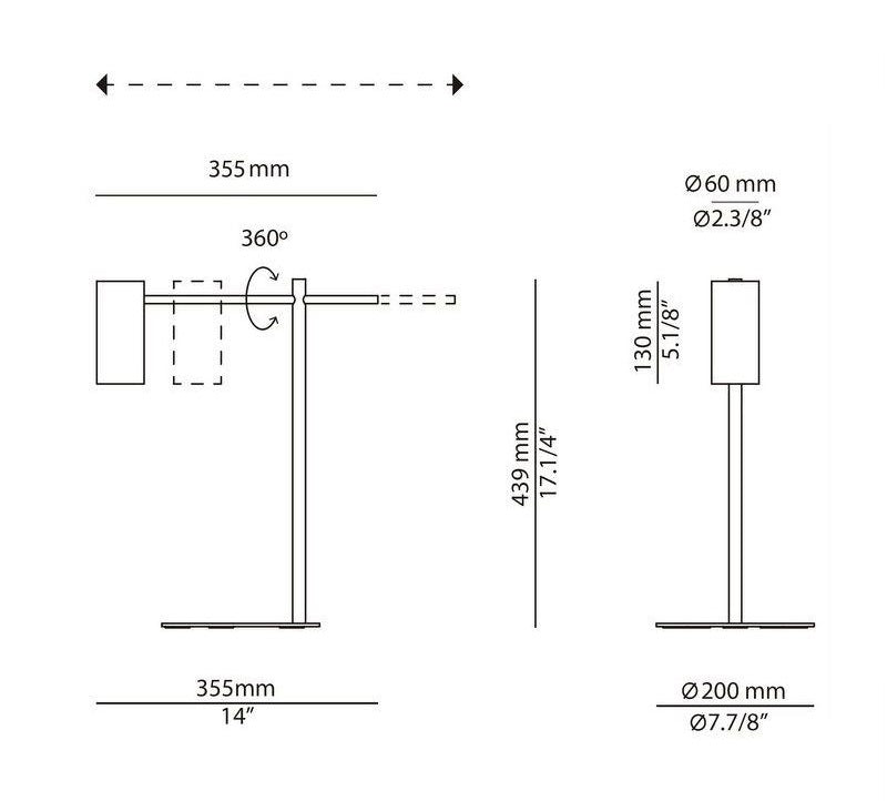 Estiluz - Cyls M-3907 tafellamp - KOOT