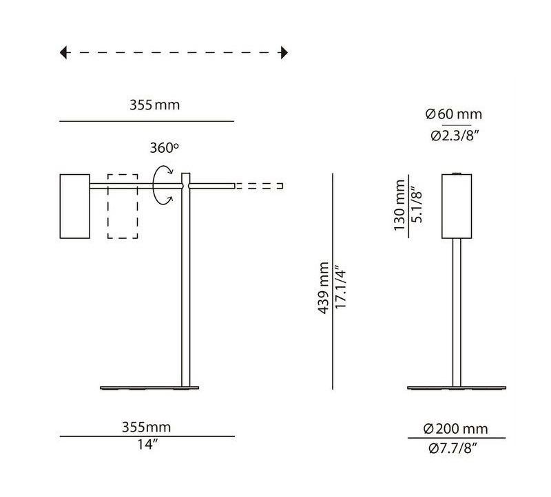 Estiluz - Cyls M-3907 tafellamp - KOOT