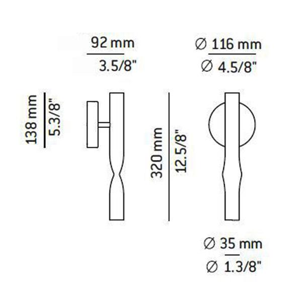 Estiluz - Flow A-3730 wandlamp - KOOT
