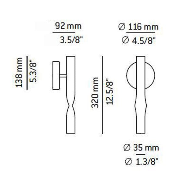 Estiluz - Flow A-3730 wandlamp - KOOT