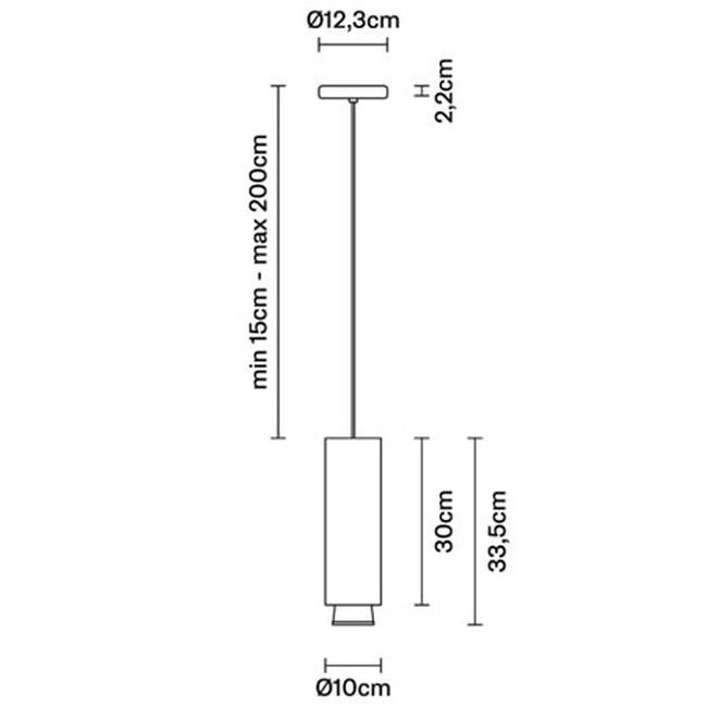 Fabbian - Claque F43 H30 cm hanglamp Brons - KOOT