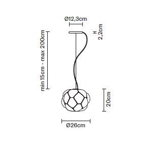 Fabbian - Cloudy F21 LED hanglamp - KOOT