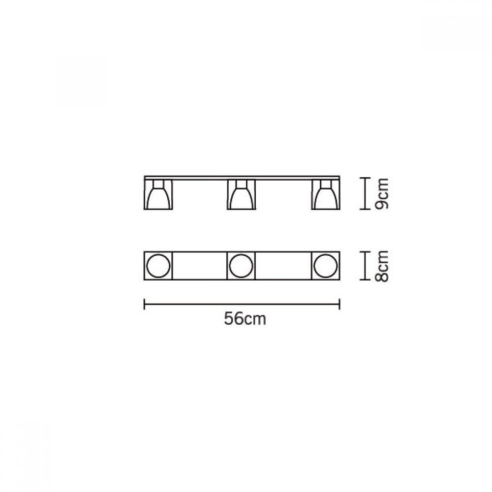 Fabbian - Cubetto D28 3 spots plafondlamp - KOOT