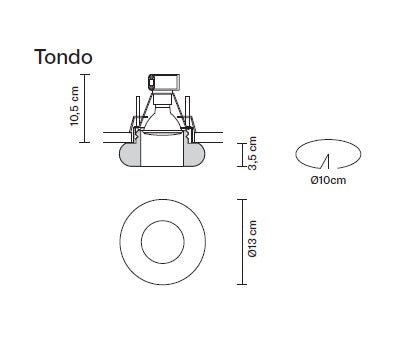 Fabbian - Faretti D27 GU10 Tondo inbouwlamp - KOOT