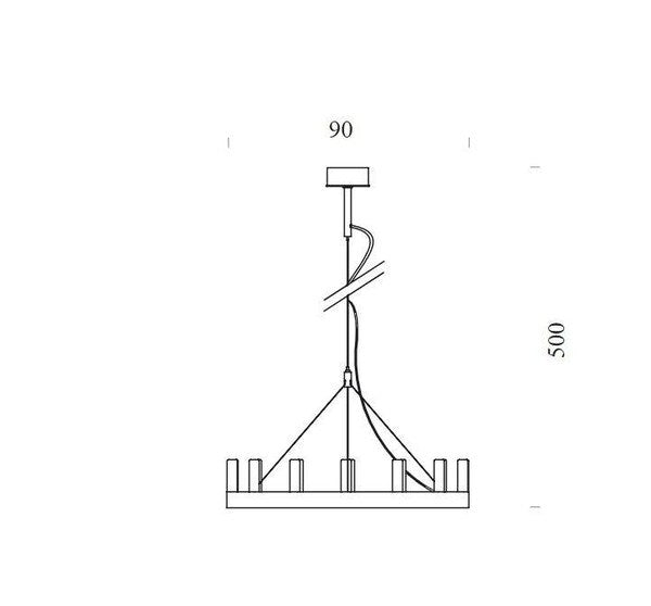 FontanaArte - Chandelier Klein hanglamp - KOOT