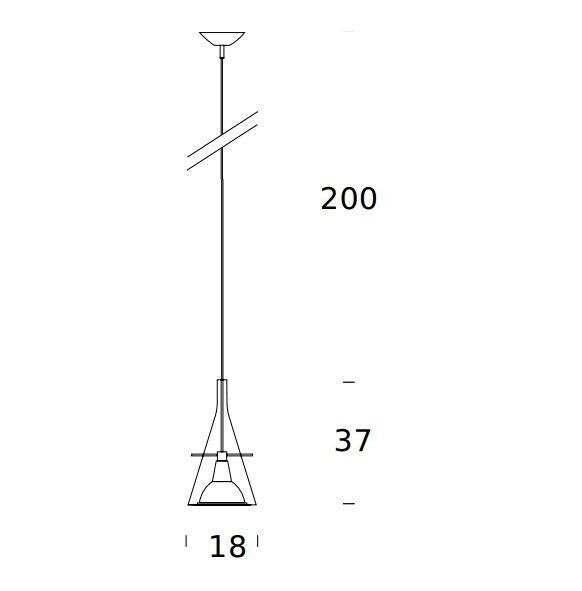 FontanaArte - Flute Klein Hanglamp - KOOT