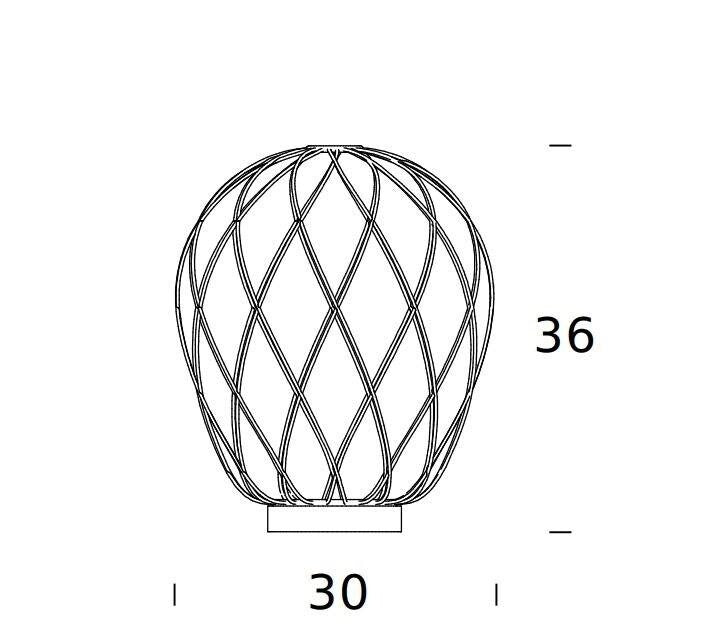 FontanaArte - Pinecone Medium Tafellamp - KOOT
