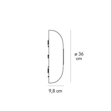 FontanaArte - Tropico Medium wand- of plafondlamp - KOOT