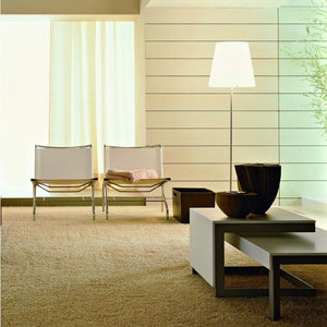 FontanaArte - 3247 Groot Vloerlamp nikkel wit - KOOT