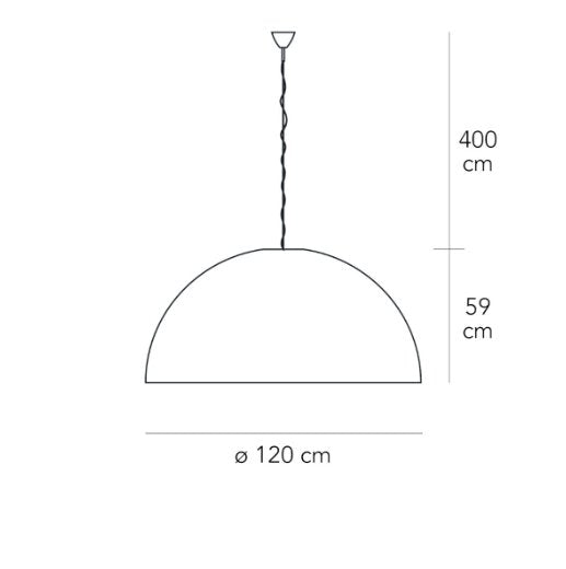 FontanaArte - Avico Klein Hanglamp wit (kabel blauw) - KOOT