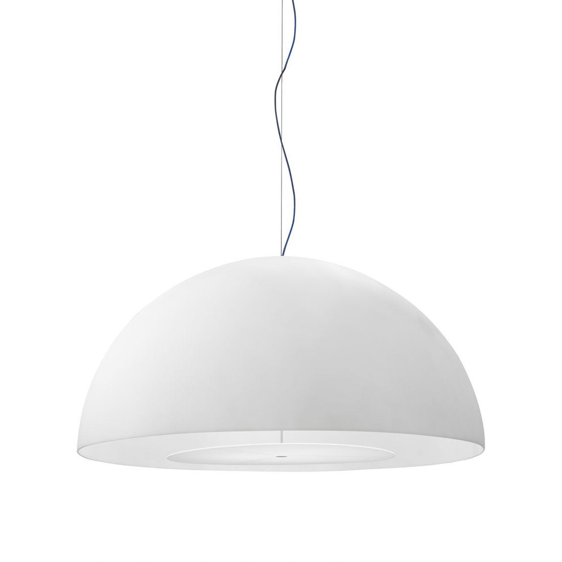 FontanaArte - Avico Medium Hanglamp wit (kabel blauw) - KOOT