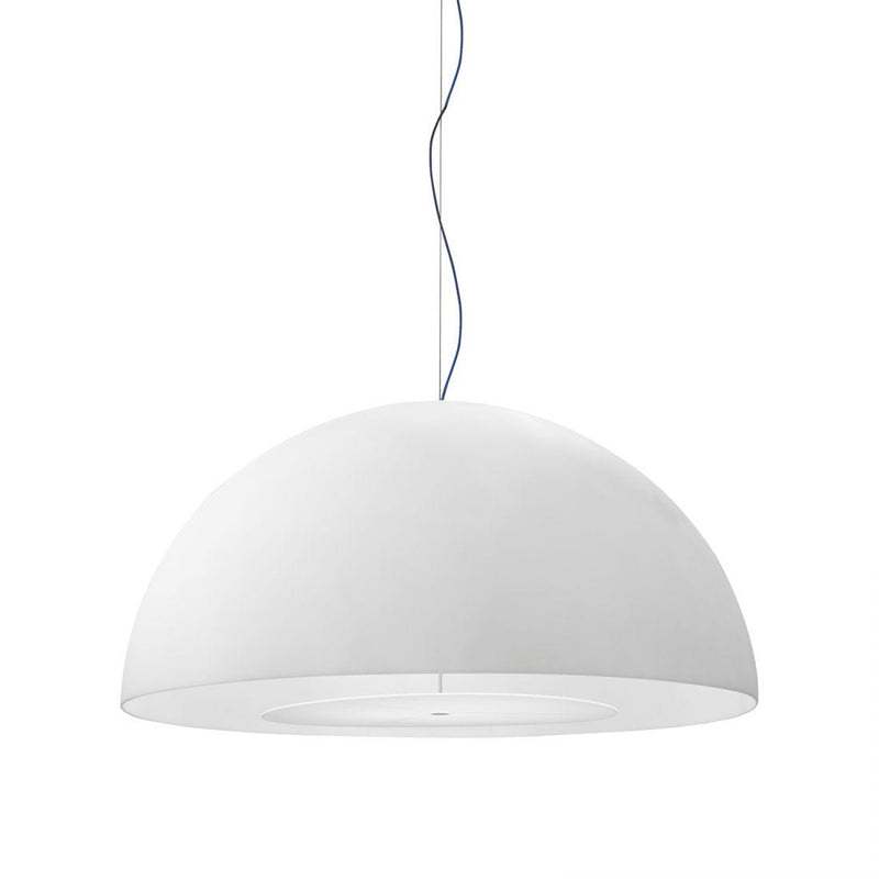 FontanaArte - Avico Medium Hanglamp wit (kabel blauw) - KOOT