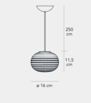 FontanaArte - Bianca Klein LED Hanglamp - KOOT