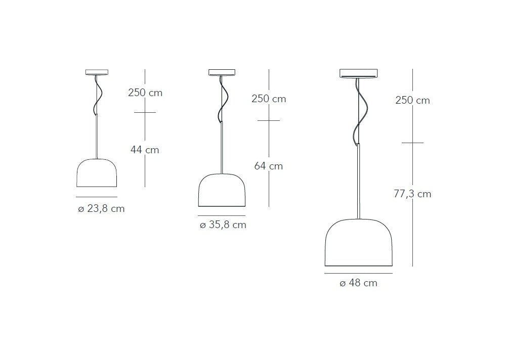 FontanaArte - Equatore Groot metaal Hanglamp - KOOT