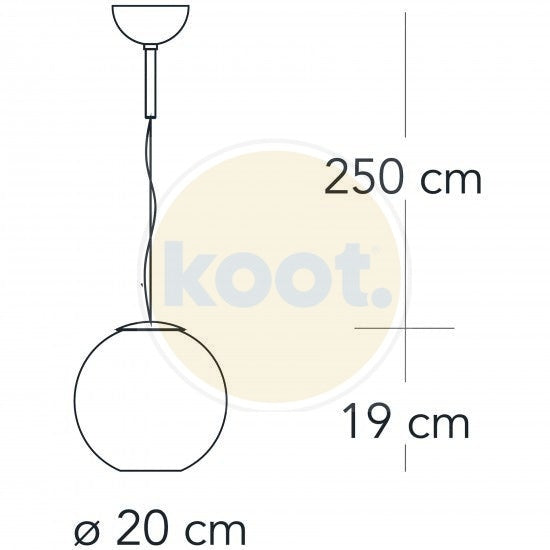 FontanaArte - Globo Di Luce Klein Hanglamp - KOOT