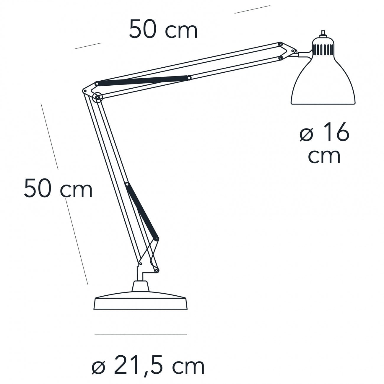 FontanaArte - Naska Groot base Tafellamp geverfd metaal - KOOT