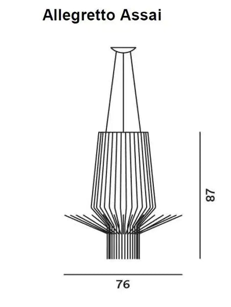Foscarini - Allegretto Assai Goud hanglamp - KOOT