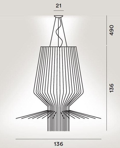Foscarini - Allegro Assai Suspension LED Goud hanglamp - KOOT