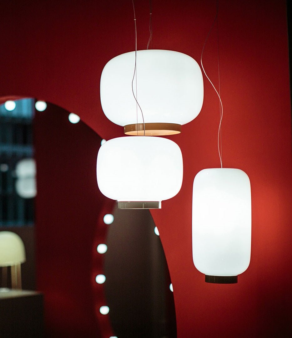 Foscarini - Chouchin Reverse 1 LED hanglamp Wit / Oranje - KOOT