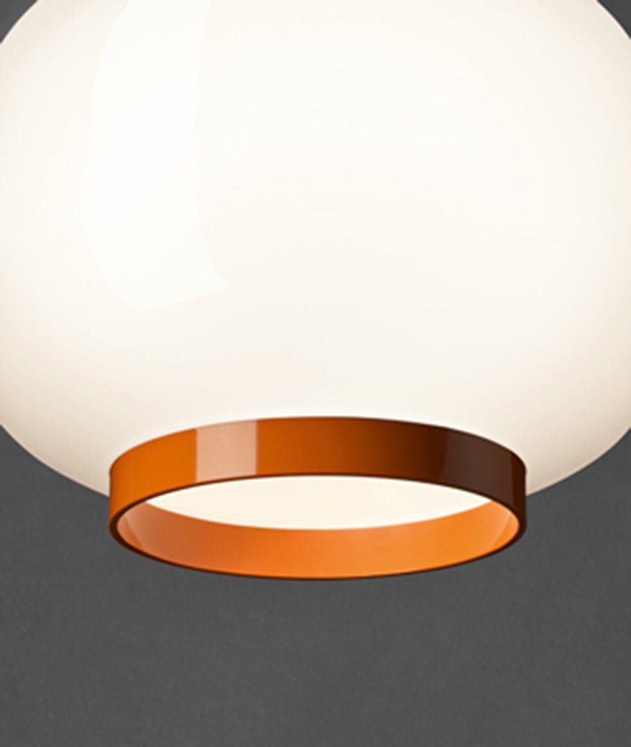 Foscarini - Chouchin Reverse 1 LED hanglamp Wit / Oranje - KOOT