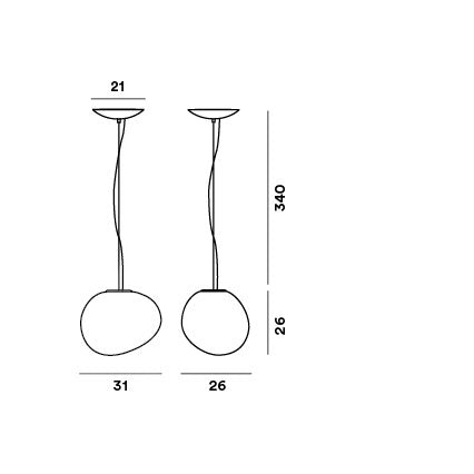 Foscarini - Gregg Medium LED hanglamp - KOOT