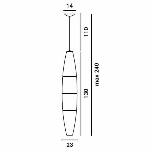 Foscarini - Havana Wit hanglamp - KOOT