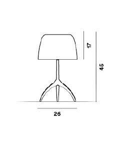 Foscarini - Lumiere Nuances Piccolo DIM tafellamp - KOOT