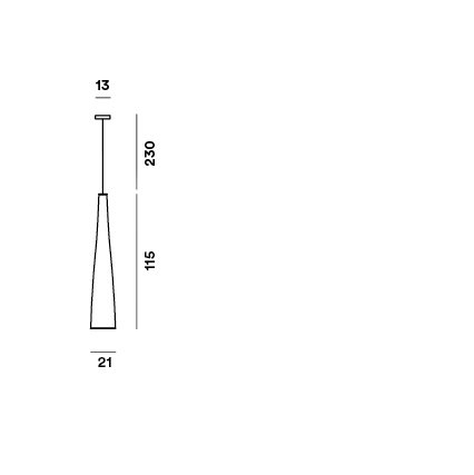 Foscarini - Tite 1 hanglamp Zwart - KOOT