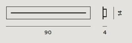 Foscarini - Toebehoren Multiple Canopy Linear 90cm Wit - KOOT