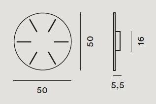 Foscarini - Toebehoren Multiple Canopy Round Wit Accessoire - KOOT