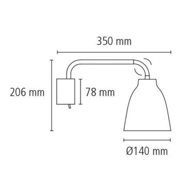 Fritz Hansen - Caravaggio Read Wandlamp - KOOT