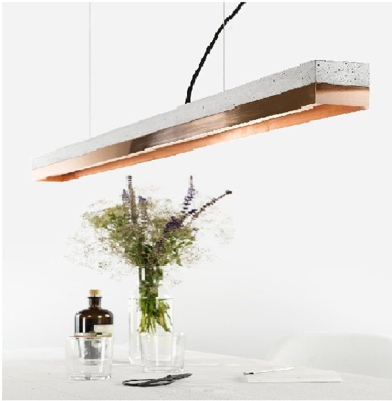 Gant - Concrete & Copper Pendant Light Hanglamp - KOOT