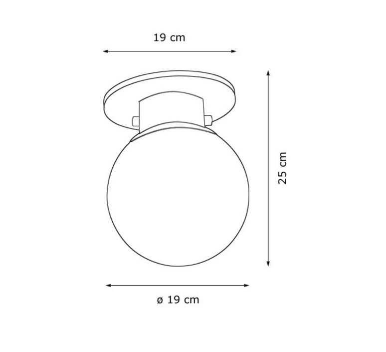 Decor Walther - GLOBE 20 Plafondlamp - KOOT