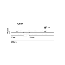 Marset - Ambrosia A 60 left 27K Wandlamp - KOOT