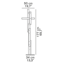 Oluce - Las vloerlamp - KOOT