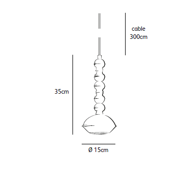 Jacco Maris - Benben LED T3 hanglamp bling totally Geel Koper - KOOT