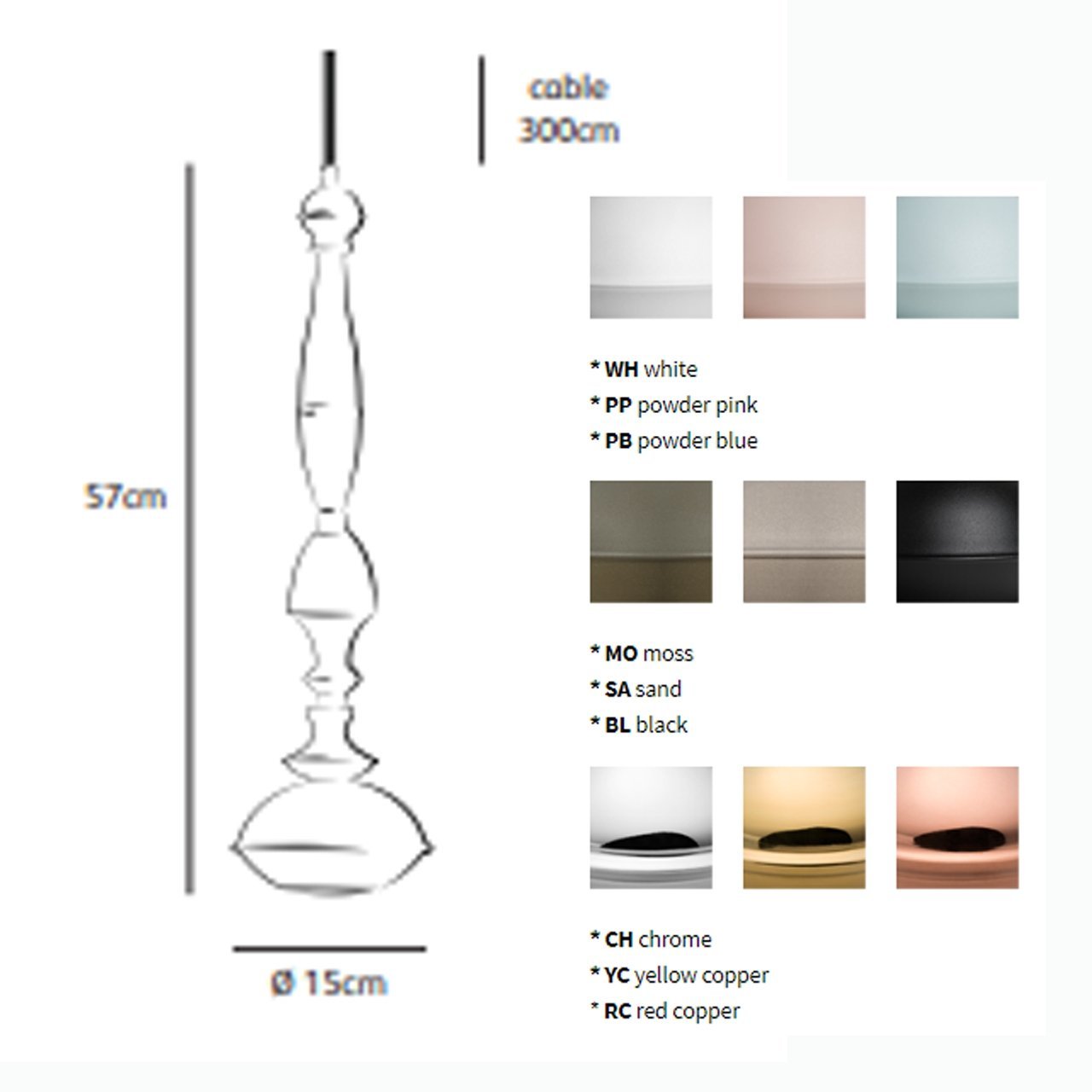 Jacco Maris - Benben T5 hanglamp Poederblauw - KOOT