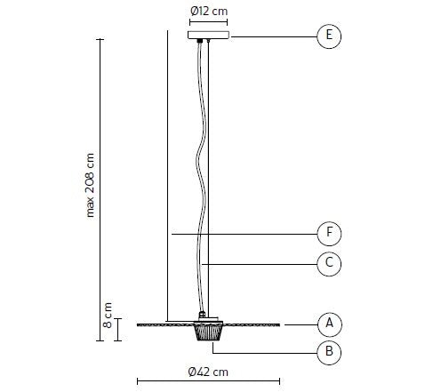 Karman - Gonzaga SE185-G hanglamp Mat - KOOT